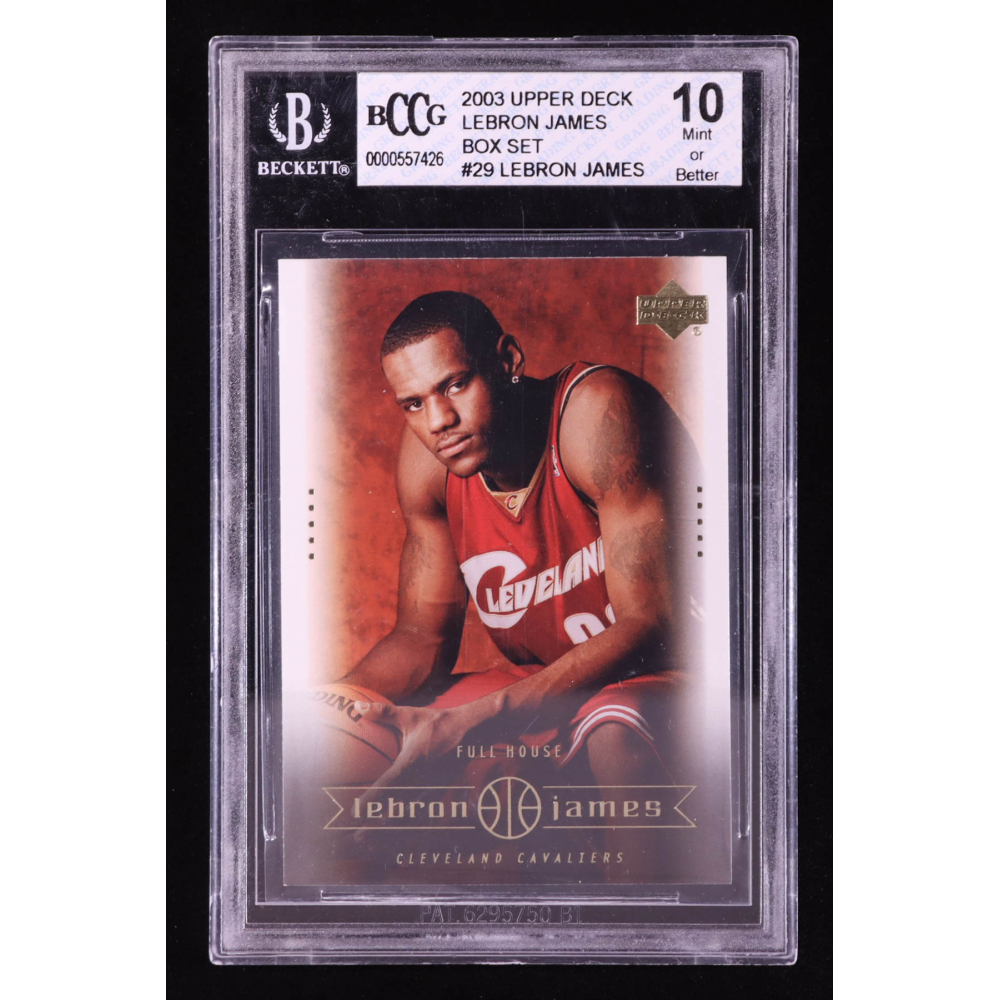 LeBron James 2003 Upper Deck LeBron James Box Set Full House #29 RC (BCCG 10) at PristineAuction.com