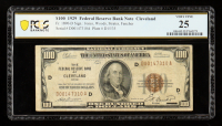 1929 U.S. $100 National Currency Note, Cleveland Ohio - Fr. 1890-D (DA Block) Signed: Jones / Woods / Strater / Fancher (PCGS Very Fine 25) at PristineAuction.com