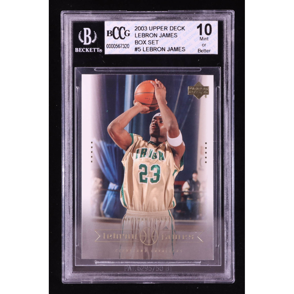 LeBron James 2003 Upper Deck LeBron James Box Set National Champs #5 RC (BCCG 10) at PristineAuction.com