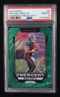 Michael Penix Jr. 2024 Panini Prizm Emergent Prizms Green Wave #20 RC (PSA 10) at PristineAuction.com