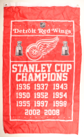 Red Wings Stanley Cup Champions 36x59 Banner at PristineAuction.com