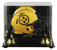 Jack Sawyer Signed Steelers Rave Alternate Speed Mini Helmet with Display Case (Beckett) at PristineAuction.com