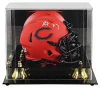 Luther Burden III Signed Bears Rave Alternate Speed Mini Helmet with Display Case (Beckett) at PristineAuction.com