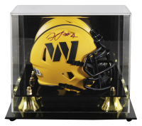 Frankie Luvu Signed Commanders Rave Alternate Speed Mini Helmet with Display Case (Beckett) at PristineAuction.com