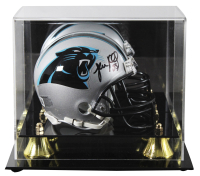 Luke Kuechly Signed Panthers Mini Helmet with Display Case (Beckett) at PristineAuction.com