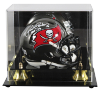 Ronde Barber Signed Buccaneers Speed Mini Helmet Inscribed "HOF 23" with Display Case (Beckett) at PristineAuction.com