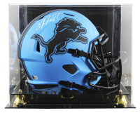 Calvin Johnson Signed Lions Full-Size Rave Alternate Speed Helmet with Display Case (Beckett) at PristineAuction.com