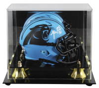 Luke Kuechly Signed Panthers Rave Alternate Speed Mini Helmet with Display Case (Beckett) at PristineAuction.com
