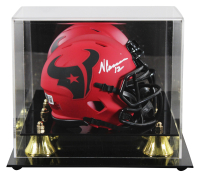 Nico Collins Signed Texans Rave Alternate Speed Mini Helmet with Display Case (Beckett) at PristineAuction.com