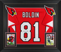 Anquan Boldin Signed Custom Framed Jersey (Beckett) at PristineAuction.com