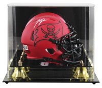 John Lynch Signed Buccaneers Rave Alternate Speed Mini Helmet with Display Case (Beckett) at PristineAuction.com