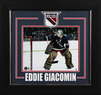 Eddie Giacomin Signed Rangers Custom Framed Photo Inscribed "HOF 87" (Beckett) at PristineAuction.com