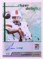 Cameron Ward 2024 Pro Set Pure Sheer Delight Clear Sparkle Green #SDCW1 RC #3/5 at PristineAuction.com