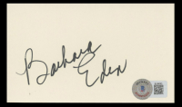 Barbara Eden Signed 3x5 Index Card (Beckett) at PristineAuction.com
