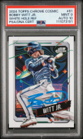 Bobby Witt Jr. Signed 2024 Topps Chrome Cosmic #81 (PSA 9 | Auto 10) at PristineAuction.com