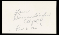 Donna Douglas Signed 3x5 Index Card (Beckett) at PristineAuction.com