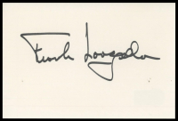Frank Langella Signed 4x6 Index Card (Beckett) at PristineAuction.com