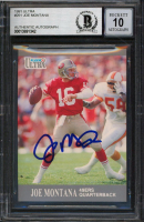 Joe Montana Signed 1991 Ultra #251 (BGS | Auto 10) at PristineAuction.com
