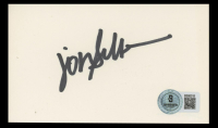 Jonathan Silverman Signed 3x5 Index Card (Beckett) at PristineAuction.com