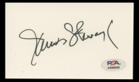 James Stewart Signed 3x5 Index Card (PSA) at PristineAuction.com