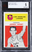 Jerry West 1961 Fleer #43 RC (BVG 5) at PristineAuction.com