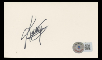 Kenny G. Signed 3x5 Index Card (Beckett) at PristineAuction.com