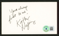 Kathy Najimy Signed Signed 3x5 Index Card Inscribed "Your Always First To Me!" (Beckett) at PristineAuction.com