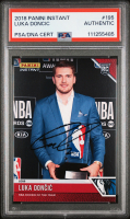 Luka Doncic Signed 2018 Panini Instant #195 RC (PSA) at PristineAuction.com