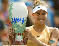 Madison Keys Signed 8x10 Photo (Beckett) at PristineAuction.com