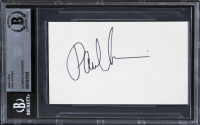 Paul Sorvino Signed 3x5 Index Card (BGS) at PristineAuction.com