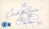Richard Simmons Signed 3x5 Index Card Inscribed "I Wish You Health!" (Beckett) at PristineAuction.com