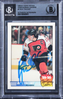 Rick Tocchet Signed 1990 Topps Tiffany Team Scoring Leaders #9 (BGS) at PristineAuction.com