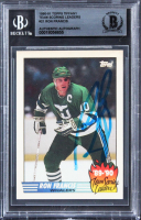 Ron Francis Signed 1990 Topps Tiffany Team Scoring Leaders #21 (BGS) at PristineAuction.com