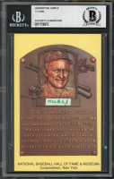 Ty Cobb Hand-Written Cut on Hall of Fame Plaque Postcard (BGS) at PristineAuction.com