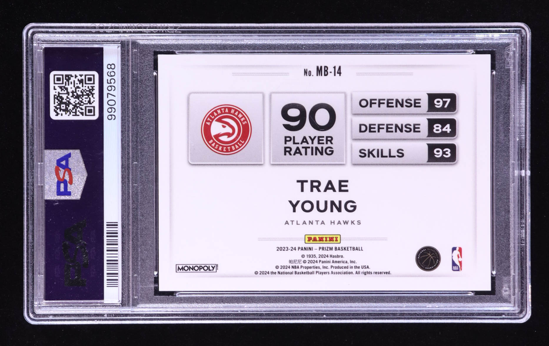 Trae Young 2023-24 Panini Prizm Monopoly Money Blast #MB14 (PSA 10) at PristineAuction.com Trae Young 2023-24 Panini Prizm Monopoly Money Blast #MB14 (PSA 10) at PristineAuction.com