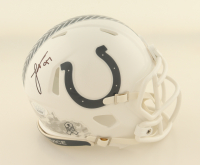 Laiatu Latu Signed Colts Salute To Service Alternate Speed Mini Helmet (JSA) at PristineAuction.com