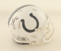 Laiatu Latu Signed Colts Salute To Service Alternate Speed Mini Helmet (JSA) at PristineAuction.com