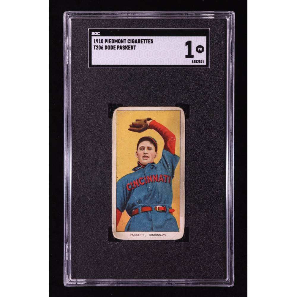 Dode Paskert 1909-11 T206 #379 (SGC 1) at PristineAuction.com