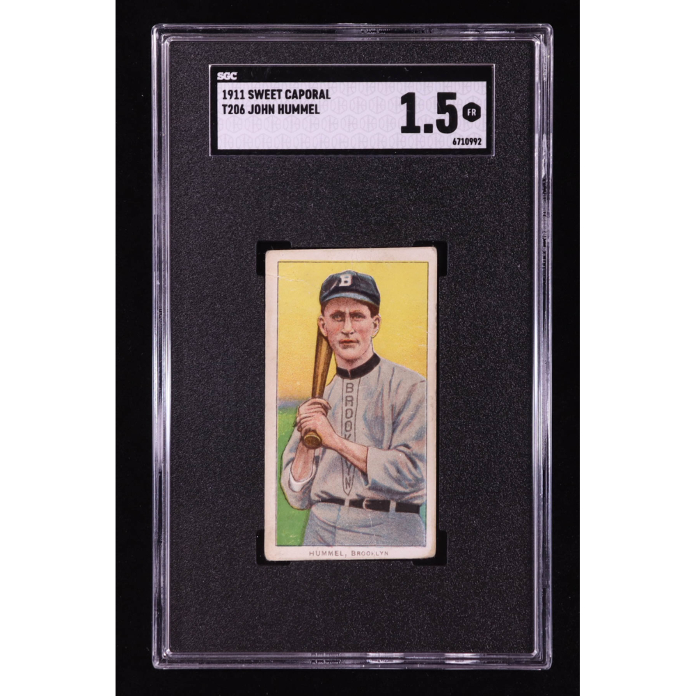 John Hummel 1909-11 T206 #227 (SGC 1.5) at PristineAuction.com