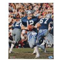 Roger Staubach Signed Cowboys 8x10 Photo Inscribed "HOF 85" (CSA) at PristineAuction.com