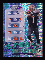 Ja'Marr Chase 2023 Panini Contenders Optic Winning Tickets Green Pulsar #6 #22/30 at PristineAuction.com