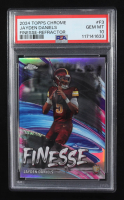 Jayden Daniels 2024 Topps Chrome Finesse Refractors #F3 RC (PSA 10) at PristineAuction.com