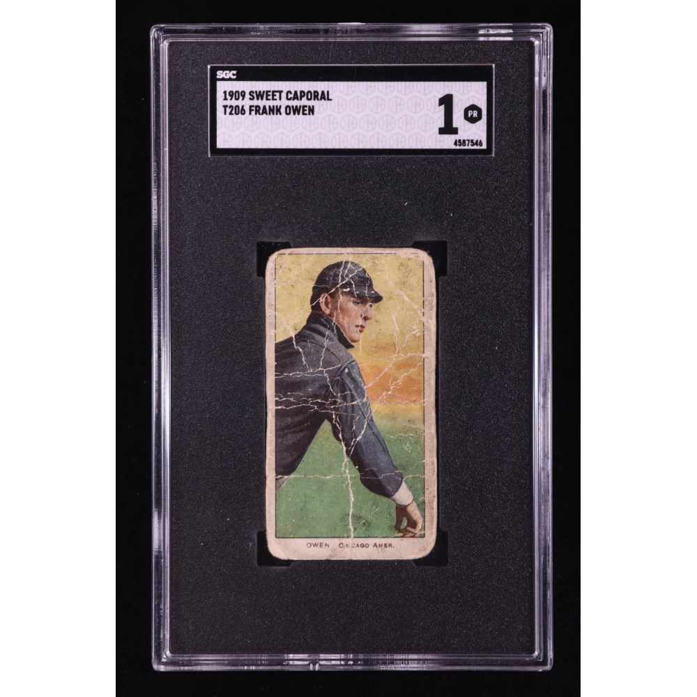 Frank Owen (Owens) 1909-11 T206 #376 (SGC 1) at PristineAuction.com