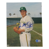 Jim "Catfish" Hunter Signed Athletics 8x10 Photo (Beckett) at PristineAuction.com