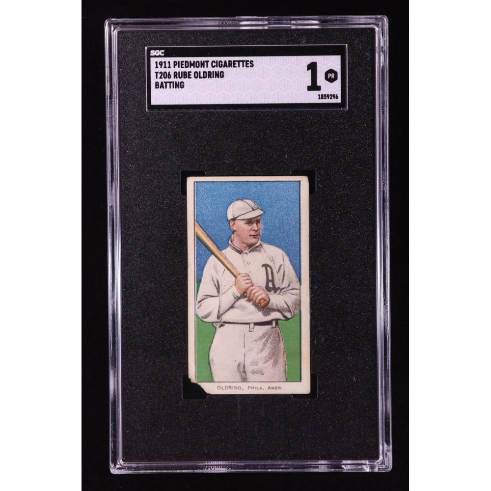 Rube Oldring 1909-11 T206 #366 (SGC 1) at PristineAuction.com