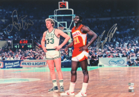Larry Bird & Dominique Wilkins Signed 18x26 Photo (Beckett, TriStar & PSA) at PristineAuction.com