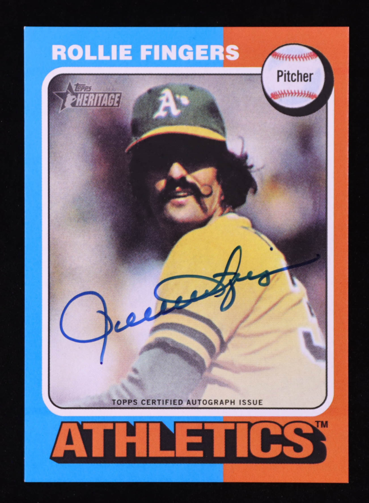 Rollie Fingers 2024 Topps Heritage Real One Reverse Autographs #RROARF