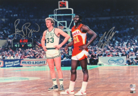 Larry Bird & Dominique Wilkins Signed 18x26 Photo (Beckett, TriStar & PSA) at PristineAuction.com
