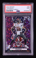 Tom Brady 2022 Panini Mosaic Mosaic No Huddle Purple #251 #46/50 (PSA 9) at PristineAuction.com