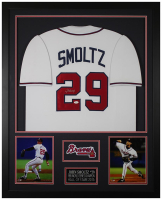 John Smoltz Signed Custom Framed Jersey Display (JSA) at PristineAuction.com